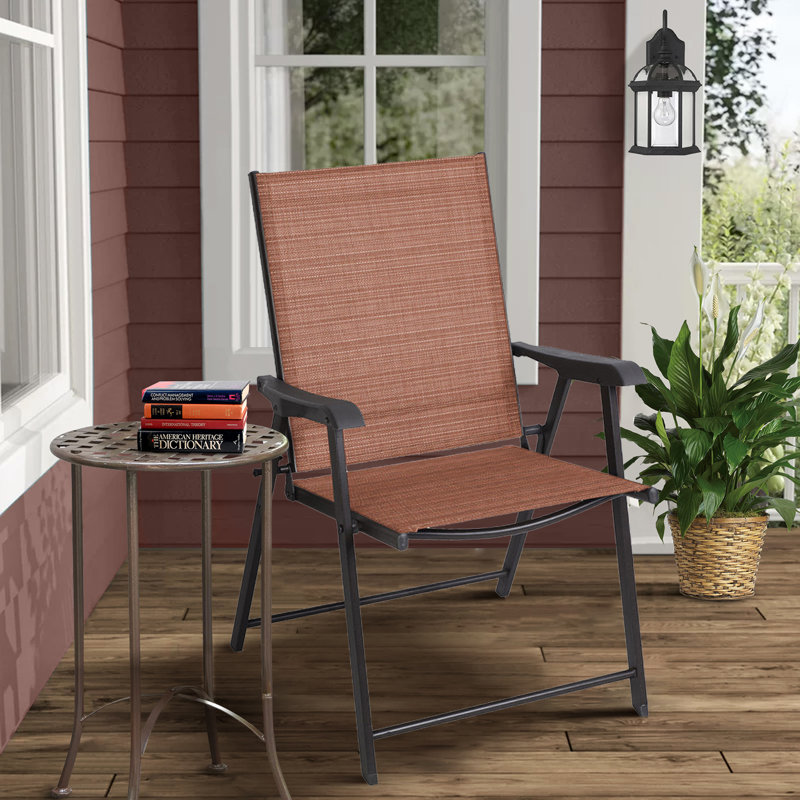 MAYFULL Outdoor Patio Folding Chair Wayfair
